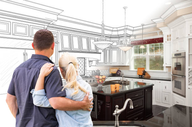 Custom kitchen cabinets installed in a Warminster home